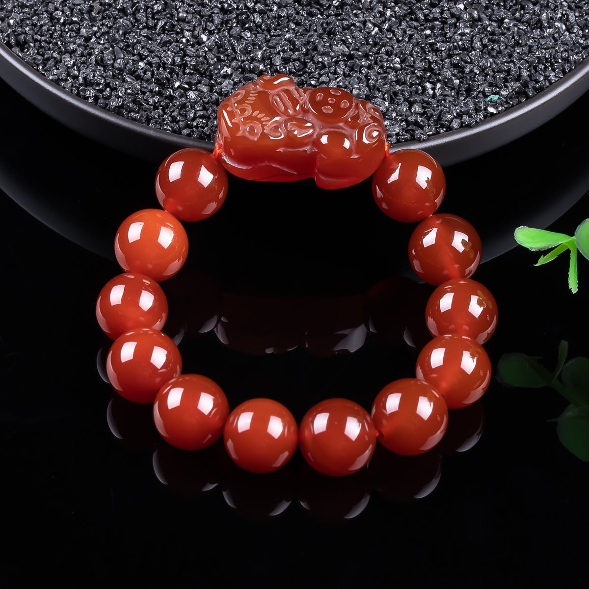 New Edition Red Agate Pixiu Lucky Bracelet