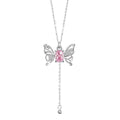 Moving Butterfly Sterling Silver Necklace-A Flutter of Love