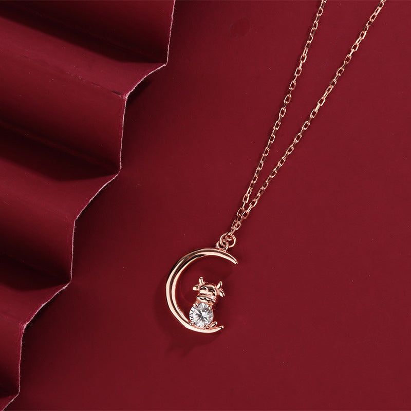 Celestial Ox Fine Silver Pendant Necklace-Quiet Resolve