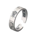 Seven Star Bagua 999 Silver Ring-Wealth Protection