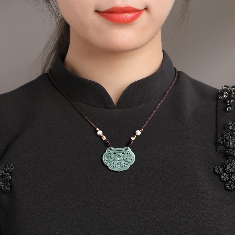 Abundant Fortune Koi Jade Pendant – Prosperity, Harmony & Continuous Wealth