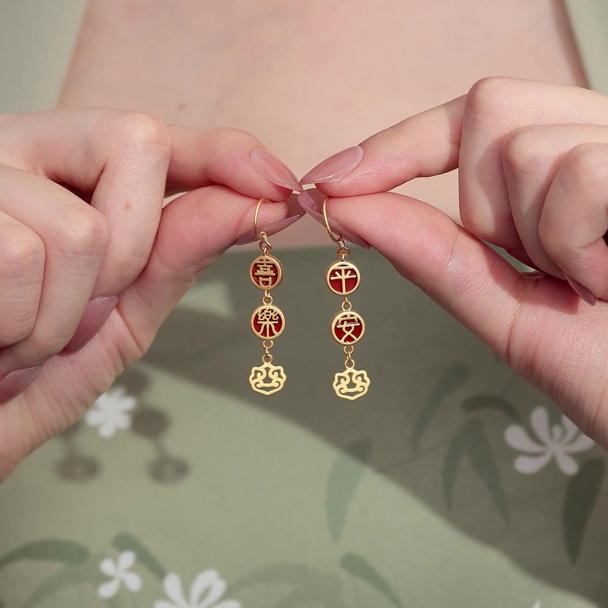Peace & Joy Red Agate Drop Earrings-Gentle Blessings