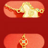 2026 Zodiac Horse Jade & Gold Bracelet –Wealth Comes Swiftly Red Cord Edition