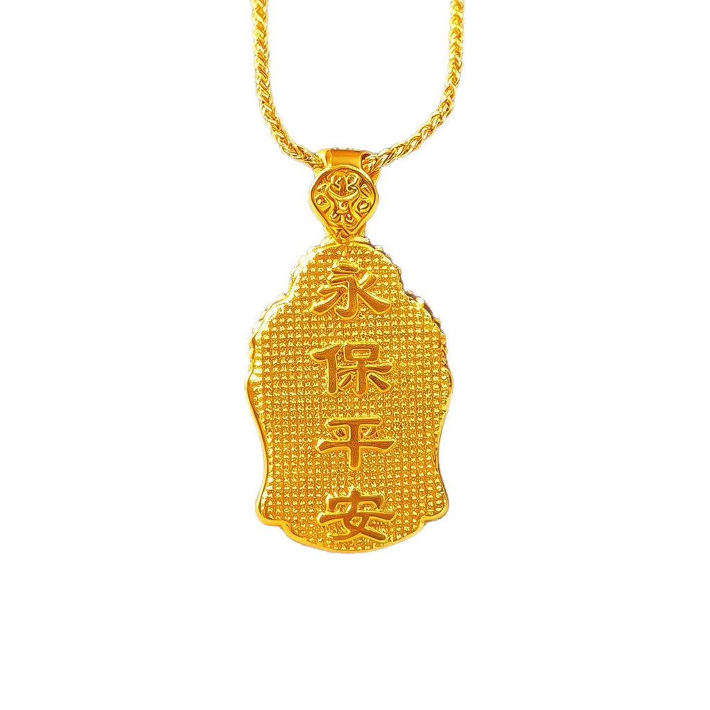Tathagata Buddha Head Pendant Necklace