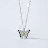 Enchanted Butterfly Silver Necklace -Transformation and Prosperity