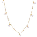 Pearl Drop Necklace-A Scattering of Luster