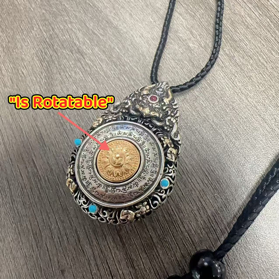 Tibetan Garuda Gau Pendant with Kṣitigarbha Bodhisattva