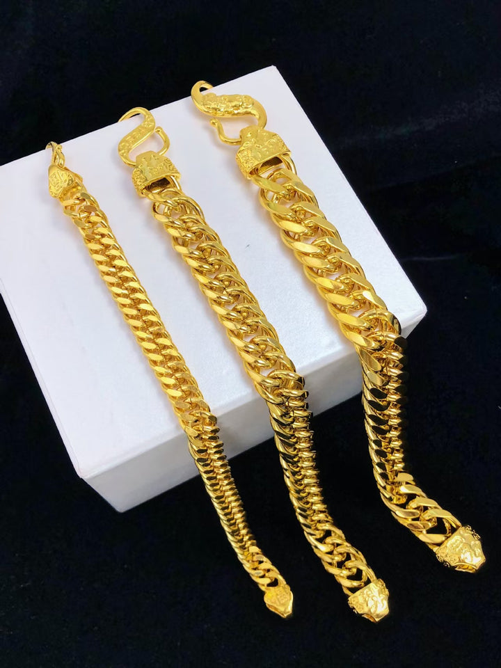 18K Gold Double Pixiu Fu Bracelet-Protection&Luck