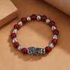 Cinnabar Bead Pixiu Bracelet–Wealth & Protection