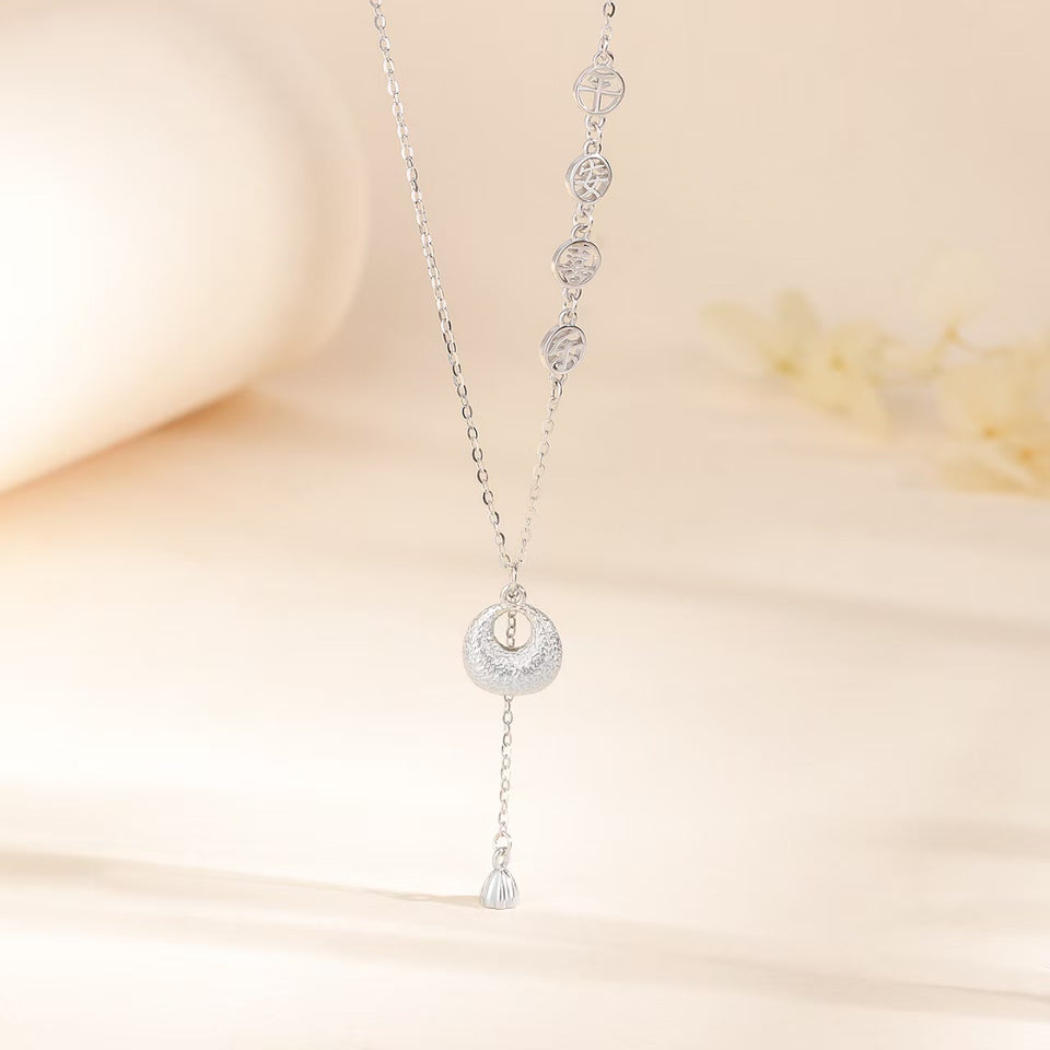 Gold Blessing Pouch Necklace–Peace Joy & Harmony