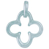 Luck Four Leaf Clover Jade Pendant Necklace-925 Sterling SIlver