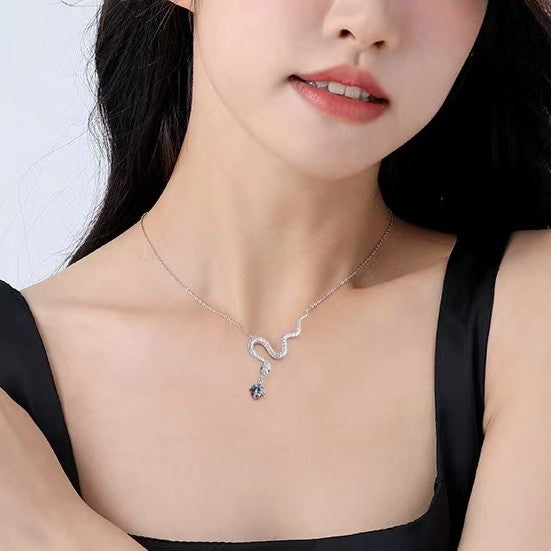 2025 Year Of Snake Silver Necklace-Passion & Determination