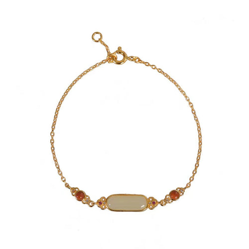 Hetian Jade Chain Bracelet-Good Fortune and Prosperity