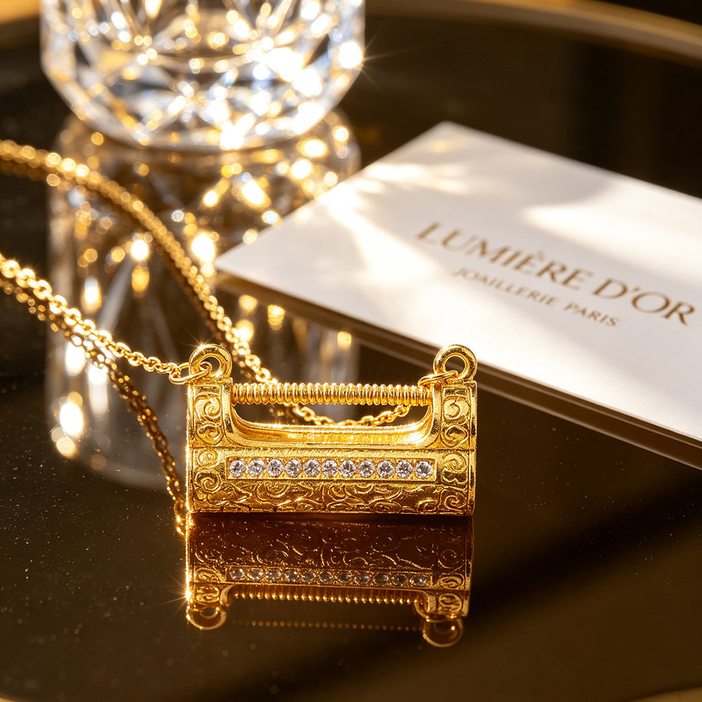 Fengshui Lock Pendant Necklace