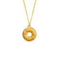 Fu Blessing Peace Disc Necklace-Good Fortune Alongside