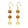 Peace & Joy Red Agate Drop Earrings-Gentle Blessings