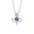 Love at First Sight-Saturn Sterling Silver Necklace