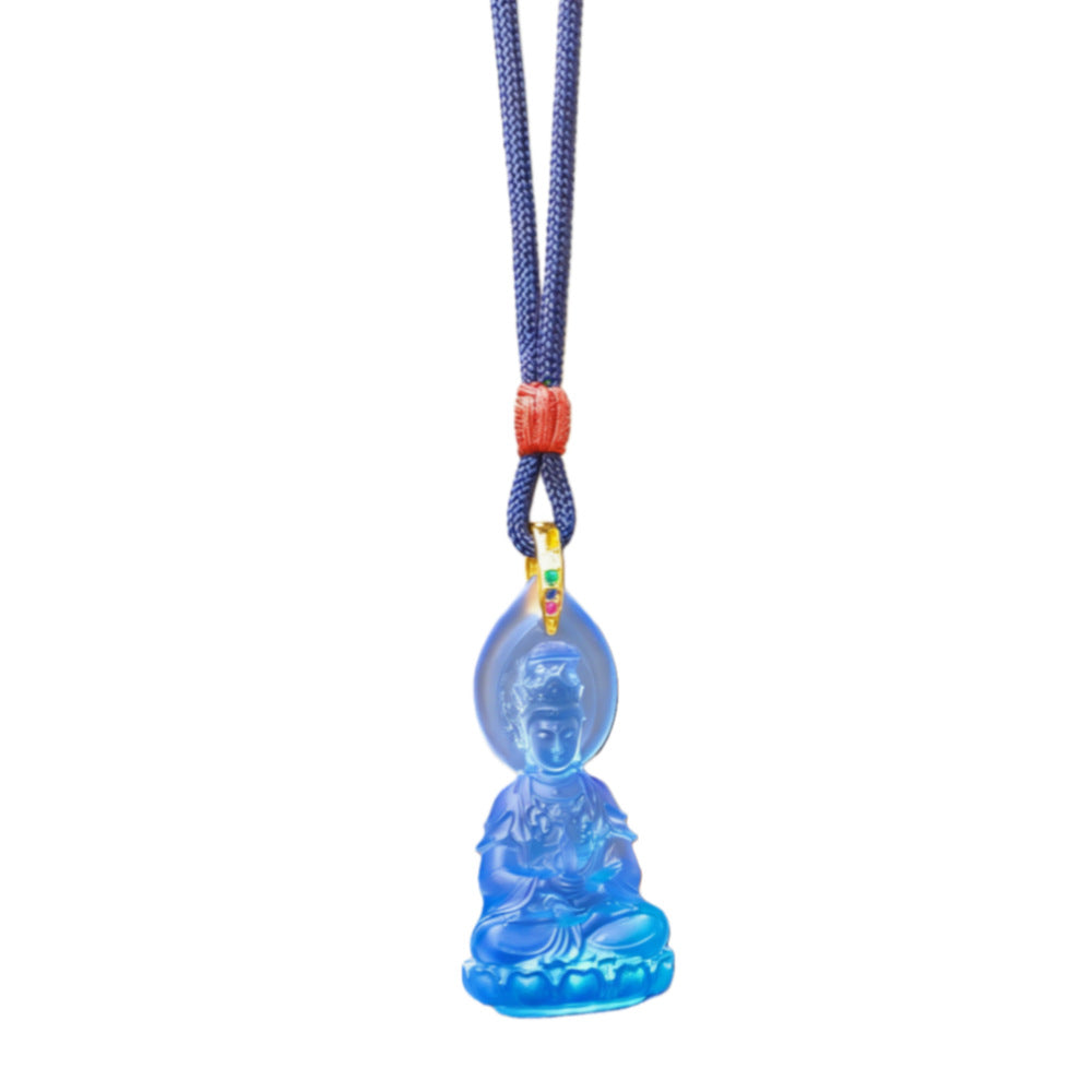 Mazu/Matsu Glaze Pendant–Protective Guardian Necklace for Peace & Clarity