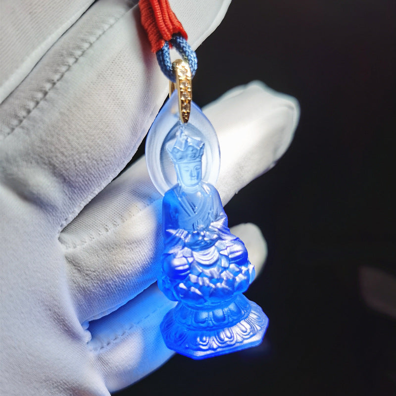 The Infinite Ground: Ksitigarbha Bodhisattva Glaze Pendant