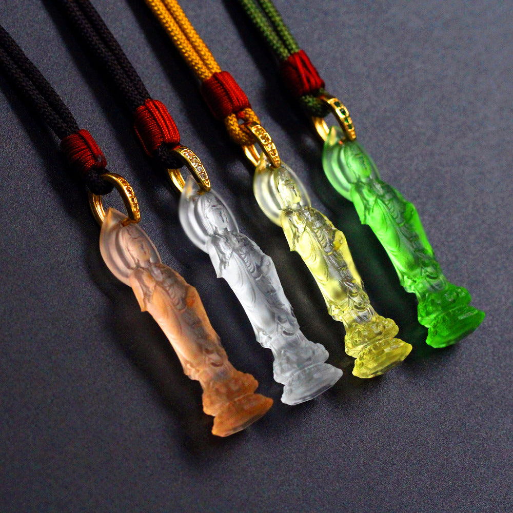 South Sea Guanyin Liuli Pendant – Peace, Guidance & Compassion