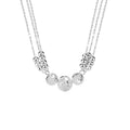 Triple Bell Fine Silver Necklace-Love Across Lifetimes