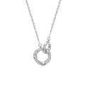 Möbius Interlocking Rings Fine Silver Necklace-Meant to Be Together