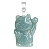 Maneki-neko Jade Necklace-Lucky Fortune Cat