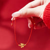 Gold Butterfly Red String Bracelet-Transformation and Prosperity