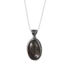 Black Phantom Quartz Vintage Pendant Necklace-Stress Relief and Emotional Balance