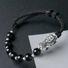 Pixiu Bracelet-Black Obsidian Stone Beads