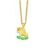 Gold Horse Cloud Necklace – Smooth Steps & Rising Fortune