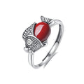 Koi Fish 925 Sterling Silver Ring-Perseverance and Abundance
