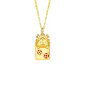 Little Dragon Coin Necklace-Good Wishes Ahead