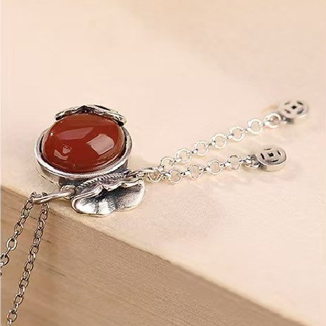 Red Agate Money Bag Necklace-Attract Wealth&Prosprity