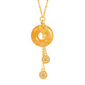Coin Red Agate Necklace-Lasting Peace and Prosperity
