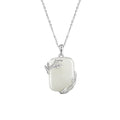 Nephrite Jade  Pendant Necklace-Flourishing Grace
