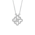 Four Leaf Clover Sterling Silver Necklace-Lucky to Find You