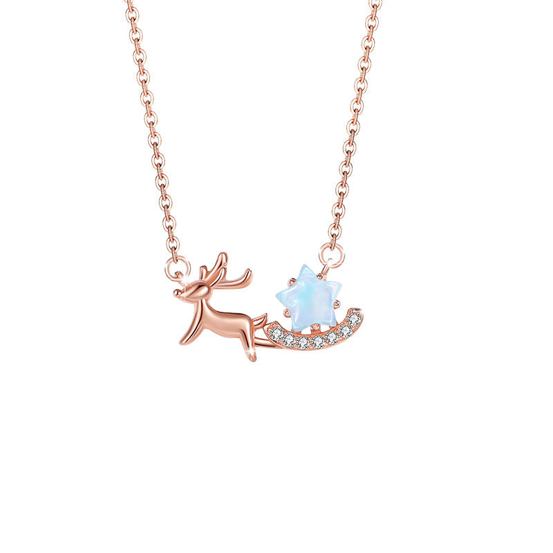 Reindeer Sterling Silver Necklace-A Future With You