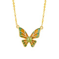 Butterfly Nephrite Jade Necklace-Gentle Transformation