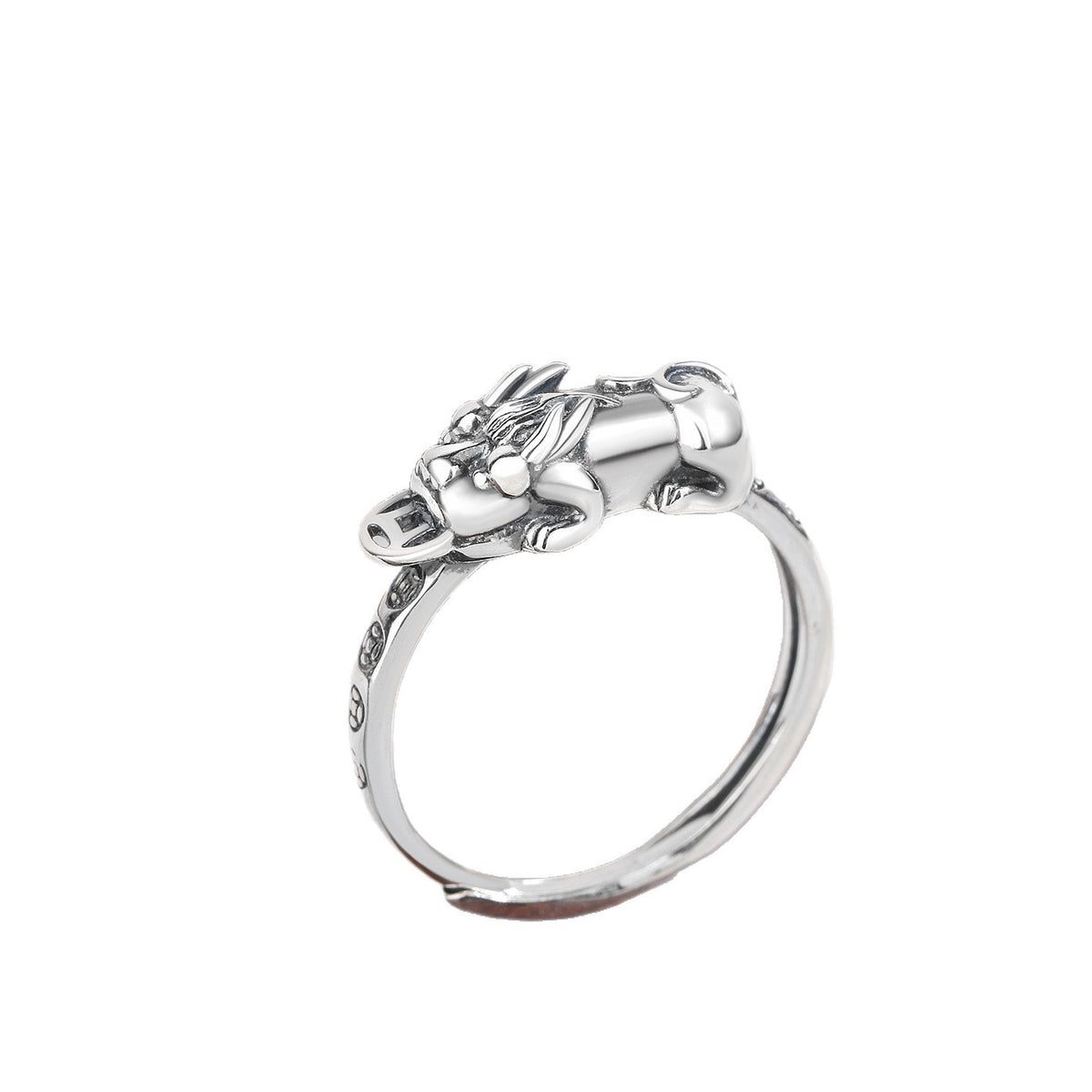 Pixiu Sterling Silver Ring-A Wish for Prosperity