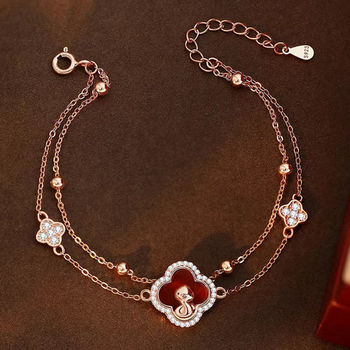 2025 Year Of Snake Red Agate Bracelet-Passion & Determination
