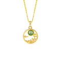Wishes for a Beautiful Life-Cloud Nephrite Jade Necklace