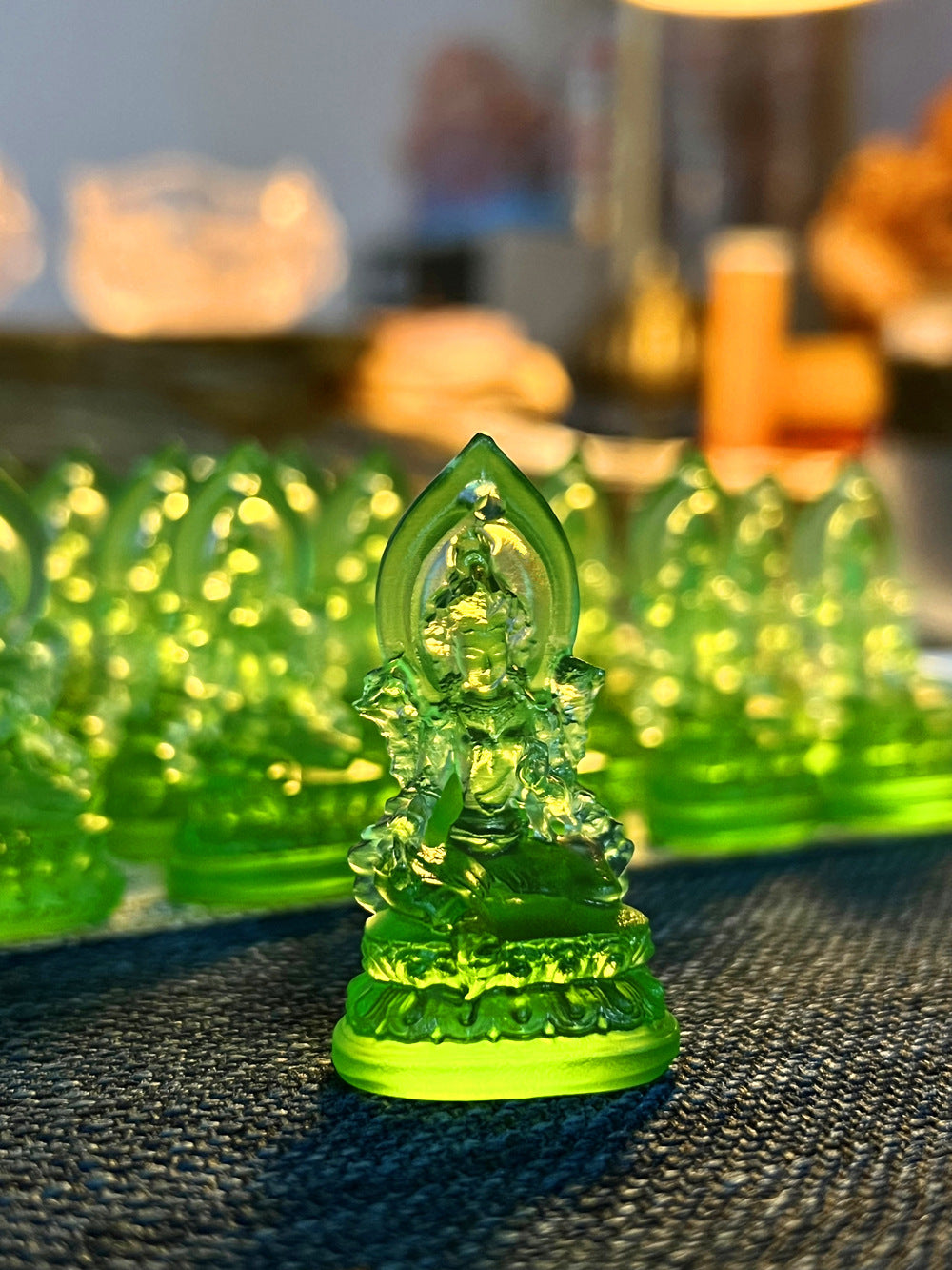 Green Tara Glaze Pendant – Protection, Compassion & Positive Energy