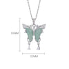 Natural Ice Jade Butterfly Necklace-Peace and Harmony