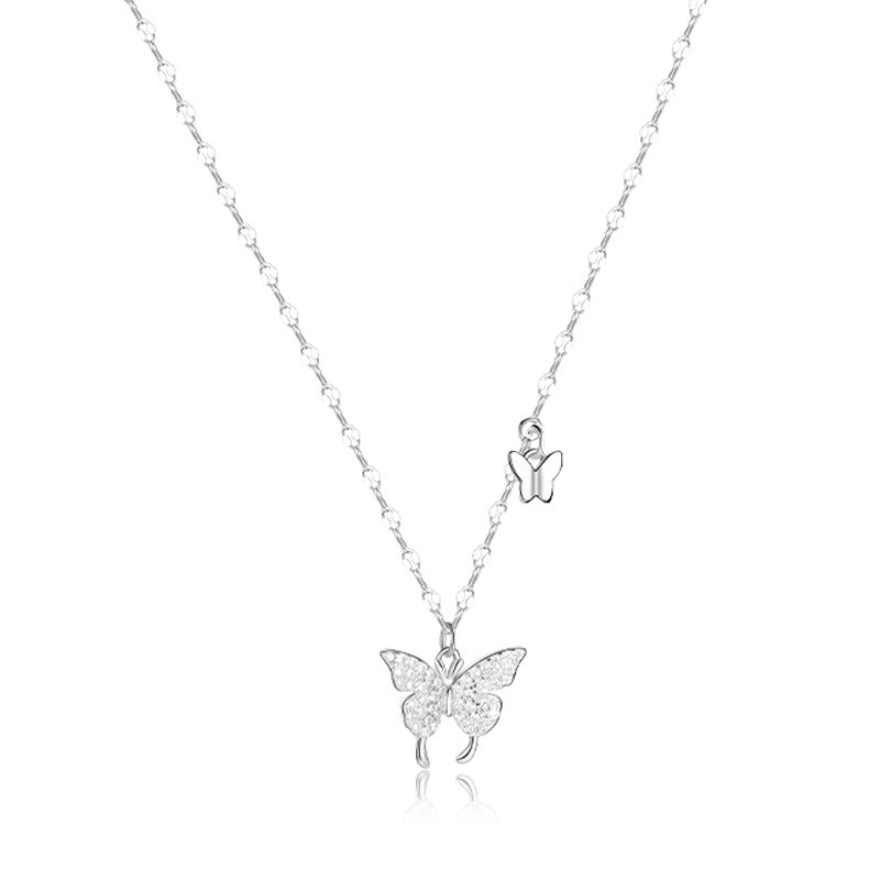 Butterfly Fine Silver Necklace-Love in Flight
