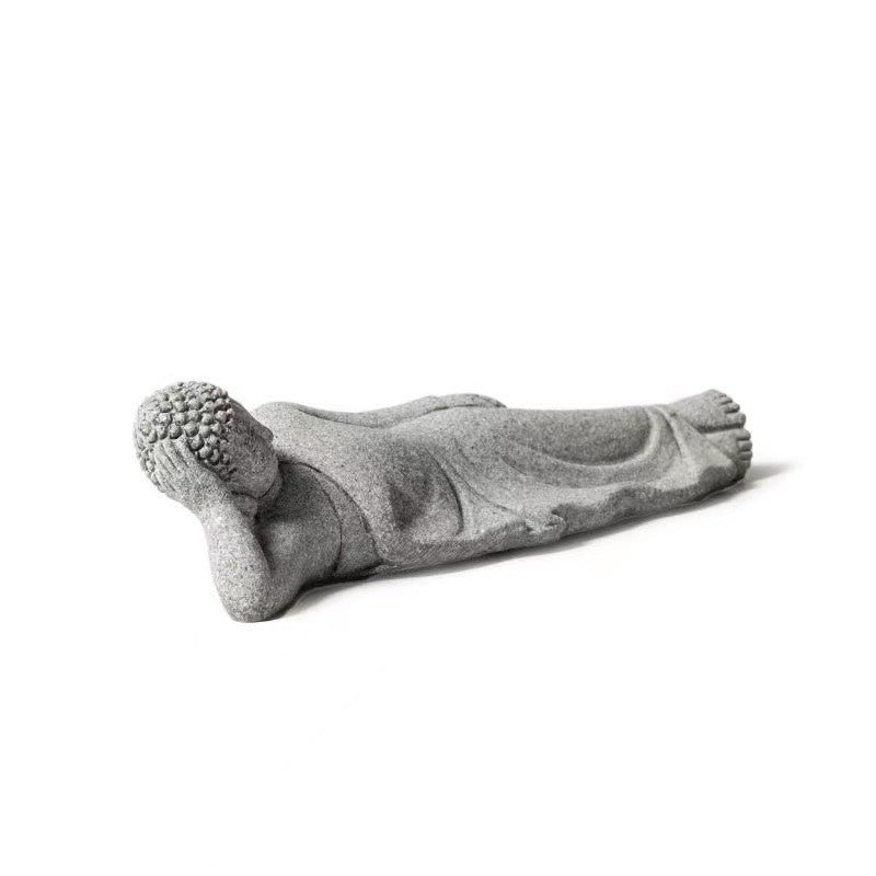 Buddha Stone Statue-Handmade Home Meditation Decor