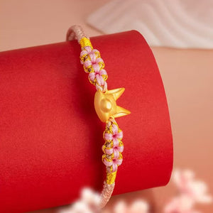 Gold Fox Handmade String Bracelet-Luck and Prosperity