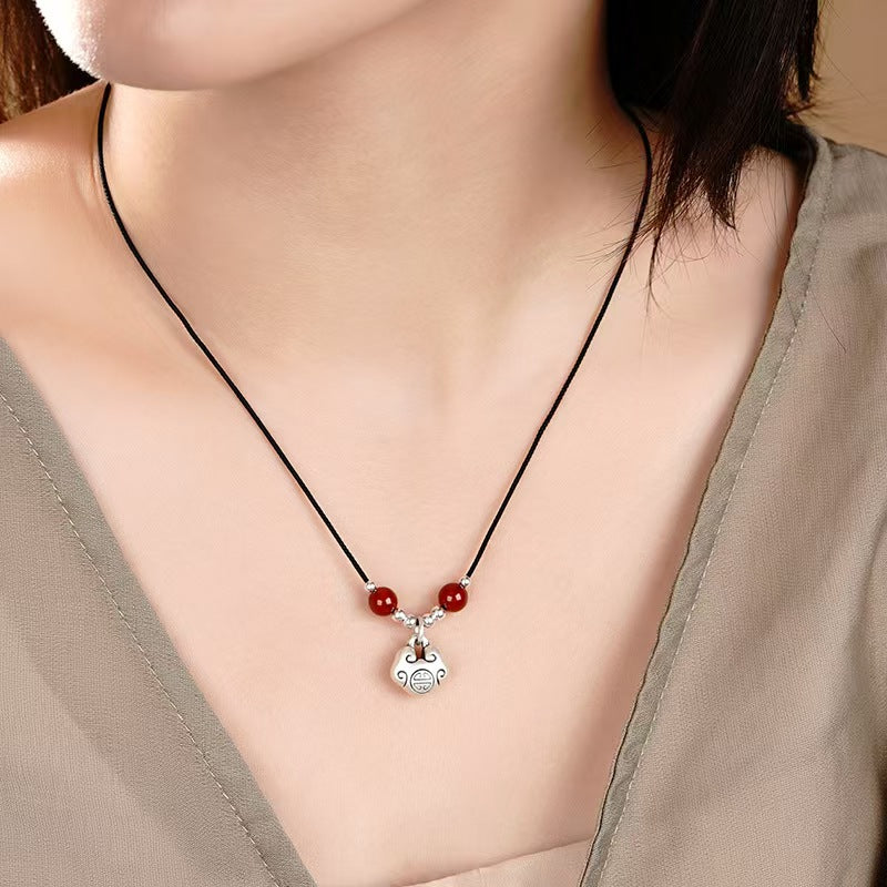 Peace Lock Silver Pendant -Peace and Harmony