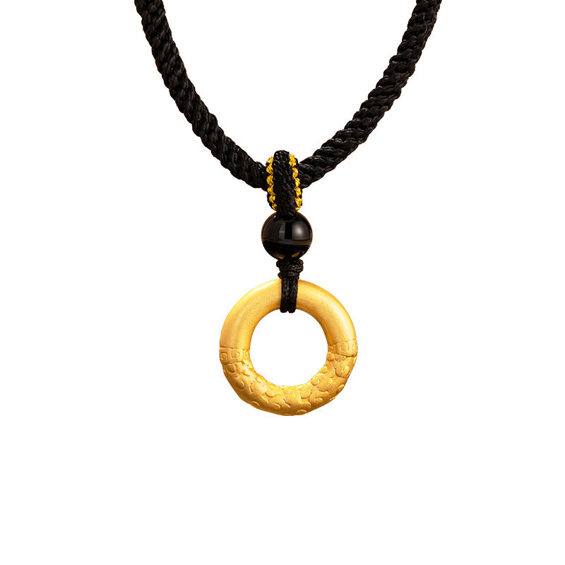 Cloud Peace Ring Cord Necklace-Wishes for Peace