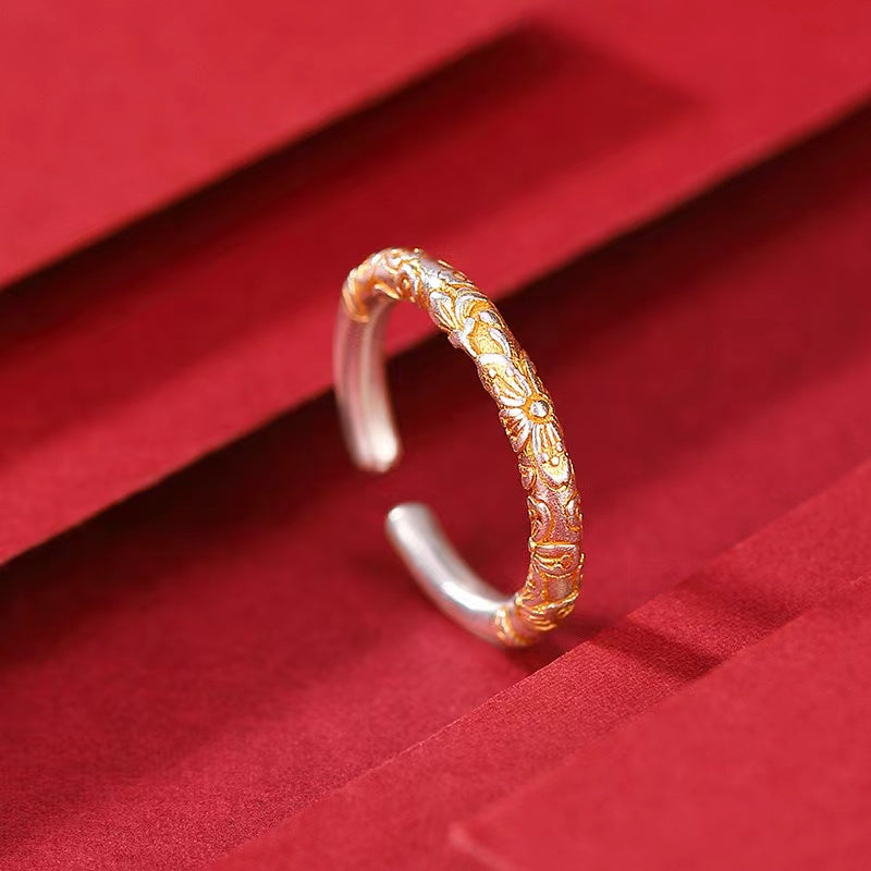 Silver Sakura Ring-Stress Relief